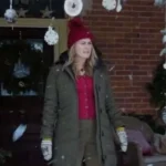 Alicia Silverstone A Merry Little Ex-Mas Green Puffer Jacket