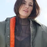 Ashley Graham Quilted Oversized Jacket