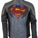 Batman Vs Superman Grey Leather Jacket