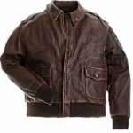 Billy Hargrove Stranger Things Brown Leather Jacket