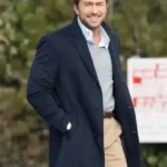 Brandon Sklenar The Housemaid Blue Coat