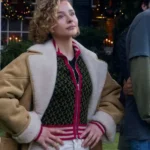 Chloë Grace Moretz Oh What Fun Shearling Leather Jacket Front