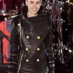 Christmas Concert Justin Bieber Breasted Leather Jacket