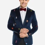 Christmas X-Mas Icons Navy thumb