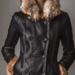 Classic Faux Leather Slim Fit Jacket