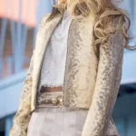 Coachella Snakeskin Sabrina Carpenter Leather Jacket