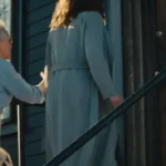 Ella McCay Emma Mackey Trench Coat Back