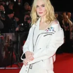Elle Fanning Predator Badlands 2025 UK Leather Jacket