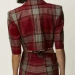 Emily In Paris Emily Cooper Red Plaid Jacket Back