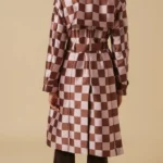 Emily In Paris S4 Lily Collins Checked Trench Coat