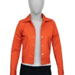 Emily in Paris S03 Emily Cooper Orange Jacket front