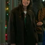 Felicity Jones Oh What Fun 2025 Trench Coat front
