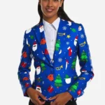 Festivity Blue Women Blazer thumb