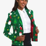 Festivity Green Women Blazer
