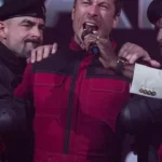 Glen Powell The Running Man 2025 Leather Coat