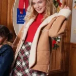Heather Graham Best Christmas Ever 2023 Leather Jacket