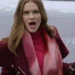 Holiday Touchdown A Bills Love Story 2025 Holland Roden Red Long Coat front