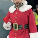 Jason Kelce Santa Claus Red Coat