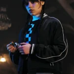 Jenna Ortega Wednesday 2022 Black Bomber Jacket