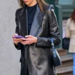 Karlie Kloss Leather Blazer