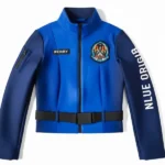 Katy Perry Origin Space Blue Leather Jacket