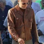 Leonardo DiCaprio Once Upon a Time in Hollywood Brown Leather Jacket