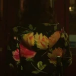 Lily Collins Emily in Paris Floral Hooded Jacket back