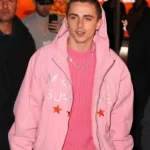 Marty Supreme Hooded Pink Jacket
