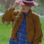 Melissa Peterson Finding Mr. Christmas Fringe Jacket front