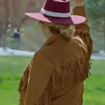 Melissa Peterson Finding Mr. Christmas S02 Fringe Jacket back