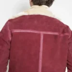 Mens Red Suede Spirited Ryan Reynolds Jacket