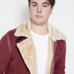 Mens Suede Spirited Ryan Reynolds Jacket