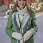 Merry Griffin Tis the Season to be Merry Green Wool Coat