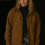 Michelle Pfeiffer Oh What Fun Brown Cotton Jacket front