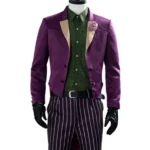 Mortal Kombat 11 Joker Purple Leather Coat