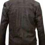 Mortal Kombat X Jason Distressed Leather Jacket Back