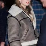 NYC Taylor Swift Brown Faux Shearling Jacket