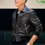 Rob Pelinka Black Leather Jacket