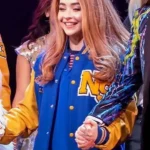 Sabrina Carpenter Blue And Yellow Varsity Jacket