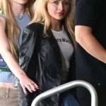 Sabrina Carpenter Leather Black Blazer