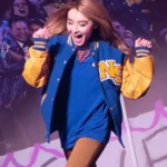 Sabrina Carpenter Yellow And Blue Varsity Jacket