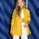 Sabrina Carpenter Yellow Tall Girl Leather Jacket