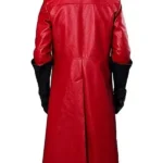 Santa Claus Red Shearling Coat back