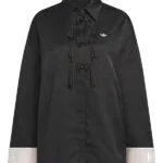 Satin Black Adidas Chinese Jacket
