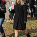 Second Act Jennifer Lopez Black Wool Coat