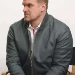 Stranger Things David Harbour Grey Bomber Jacket