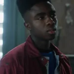 Stranger Things Lucas Sinclair Maroon Jacket