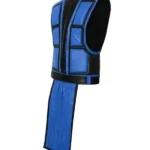 Sub Zero Mortal Kombat Blue Leather Vest