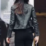 Supergirl Floriana Lima Leather Black Jacket back