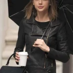 Taylor Swift Motorcycle Black Leather Jacket